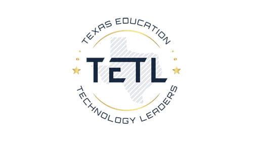 Texas Education Technology Leaders (TETL) logo featuring the shape of Texas and bold lettering.