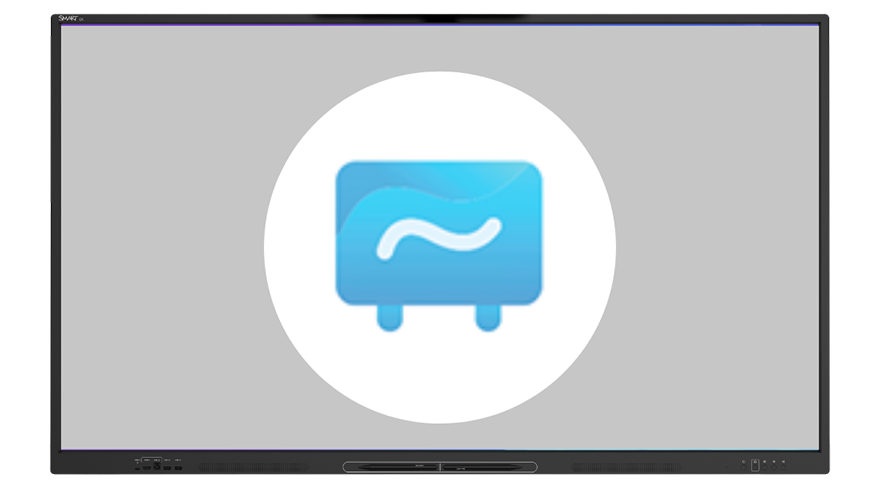 An icon representing a whiteboard.