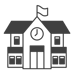 An icon that represents a school district.