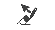 Icon representing automatic switching between pen, touch, and multi-gesture tools.